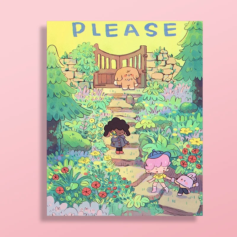 Творческая DIY Цифровая Милая мультяшная картина маслом для девочек и кошек