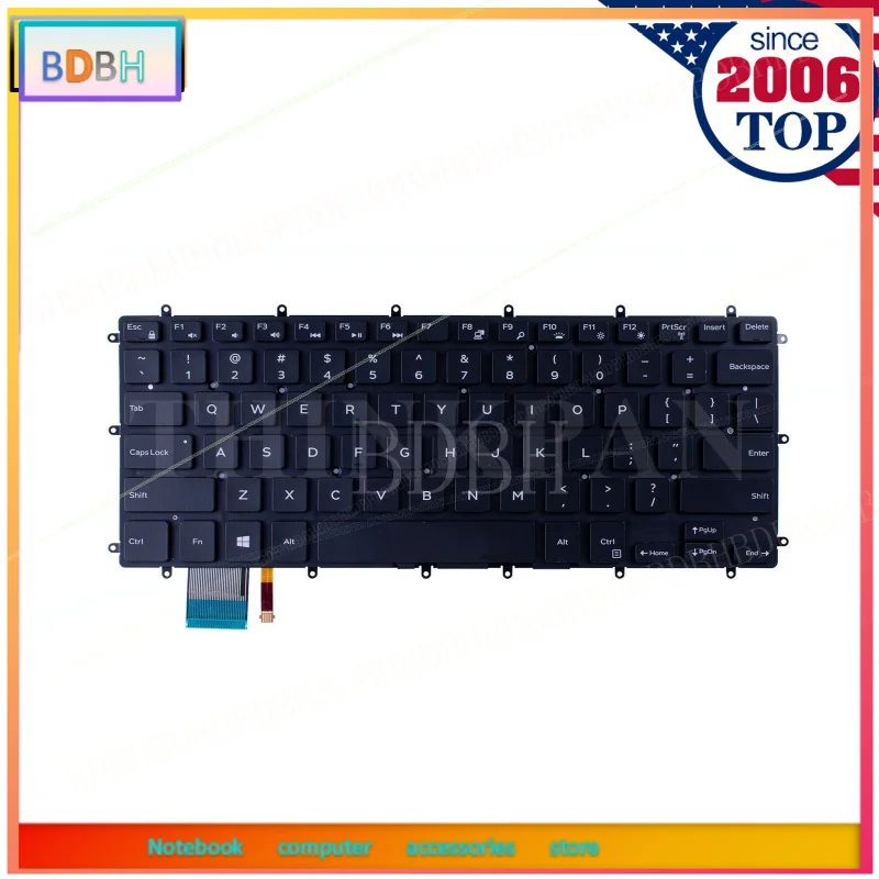 Фото Клавиатура стандарта США для Dell Inspiron 5368 5378 5568 5578 7368 7460 7560 7570 0H4XRJ №2