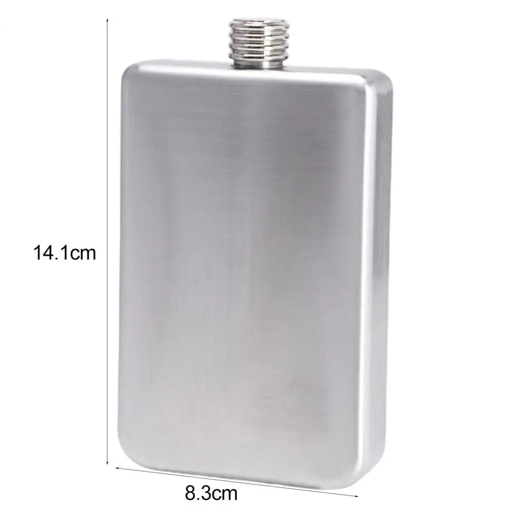 9 oz Square Hip Flask for Whisky Stainless Steel Wine Pot Portable Camping Flagons Liquor Whiskey Bottle Personalized Gift images - 6