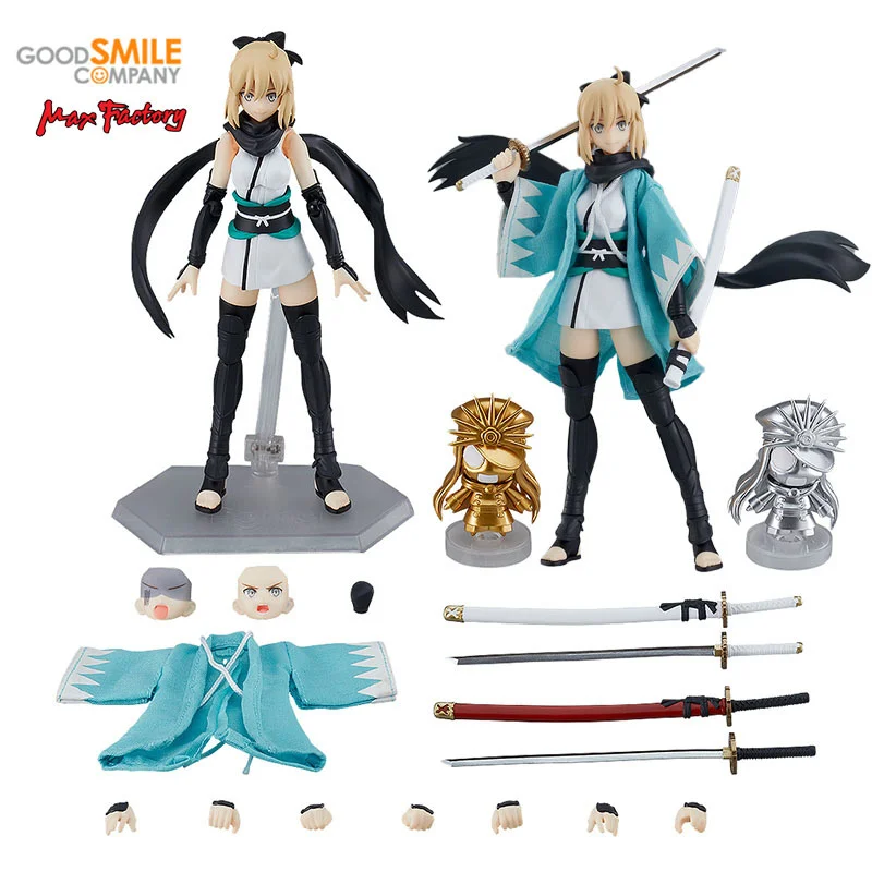 

In Stock Original Genuine Max Factory GSC Okita Souji Figma Fate FGO Saber 521 DX Fate Grand Order 13.5cm Pvc Action Model Toys