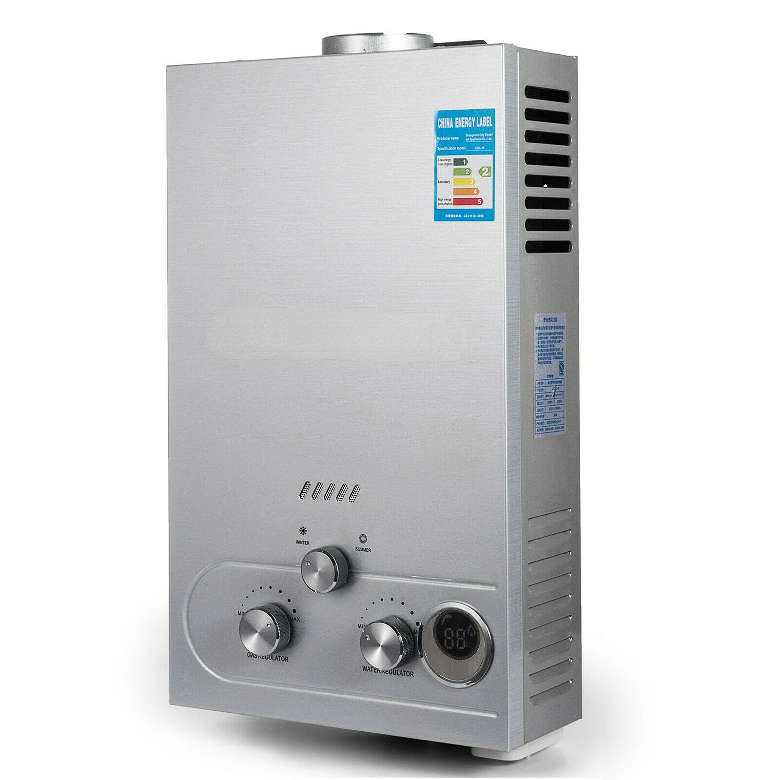 

8L/10L/12L/16L/18L/20L/22L/24L LPG/LNG Gas Water Heater Domestic Instant Tankless Propane Tankless Gas Water Heater