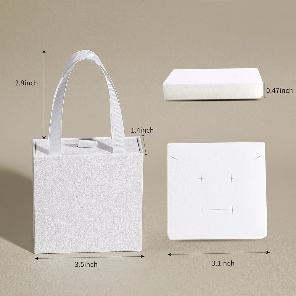 1 шт. толстая коробка для ювелирных изделий с выдвижным ящичком из крафт-бумаги