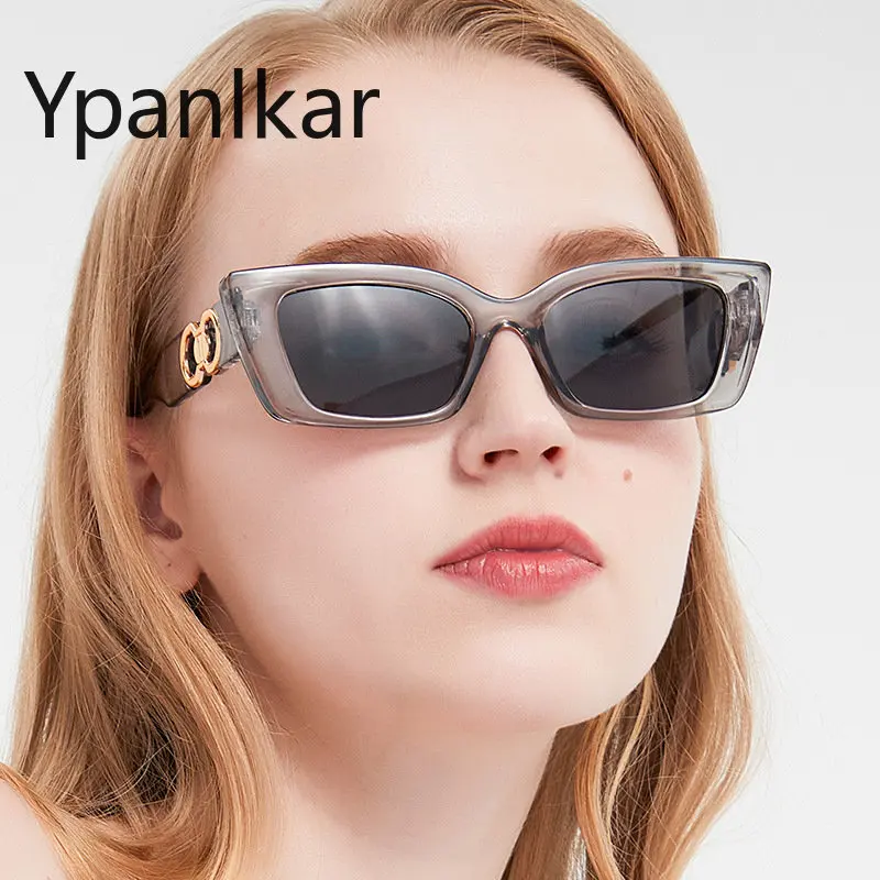 

Солнцезащитные очки в стиле ретро с широкими штанинами и двумя петлями модные стильные маленькие квадратные солнцезащитные очки с открыты...