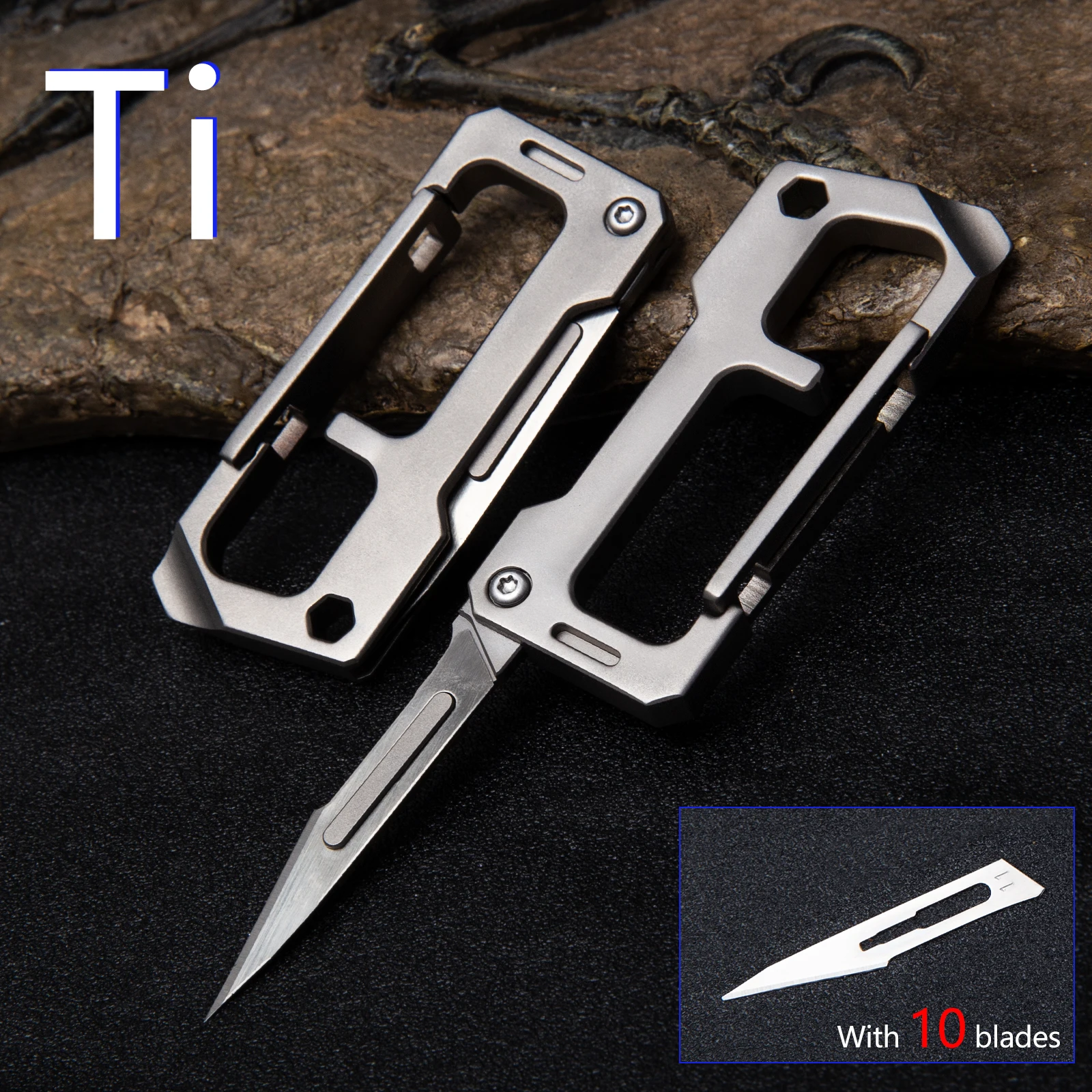 Титановый сплав автомобильный брелок новый многофункциональный нож EDC