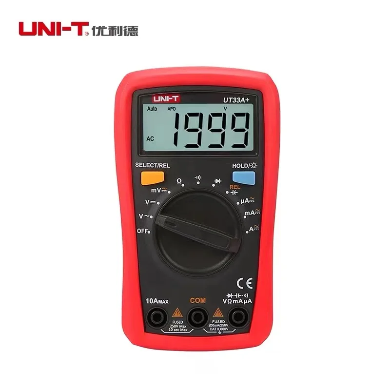 UT33D/A Automatic Burn Proof Digital Multimeter Portable Small High Precision Electrical Universal Meter 890C+