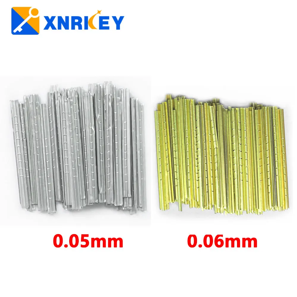 

XNRKEY Locksmith Tools Finished Tin Foil Strip Gold and Silver Tin Foil Key Consumables