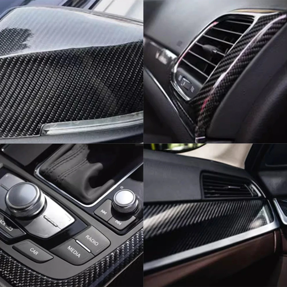 Премиум Глянцевое 5D углеродное волокно DIY Автомобильная пленка для всего тела