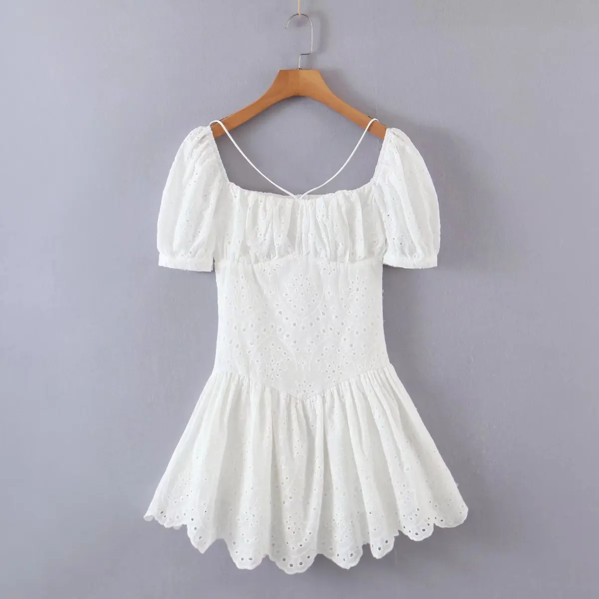 

2022 summer embroidered slim dress women dress mini dress