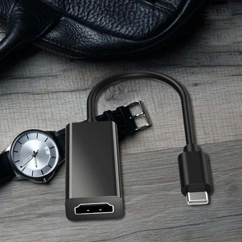 

4K HDMI-совместимый конвертер «мама» в USB-C Type C 10 Гбит/с HDTV Адаптер Шнур USB 896C