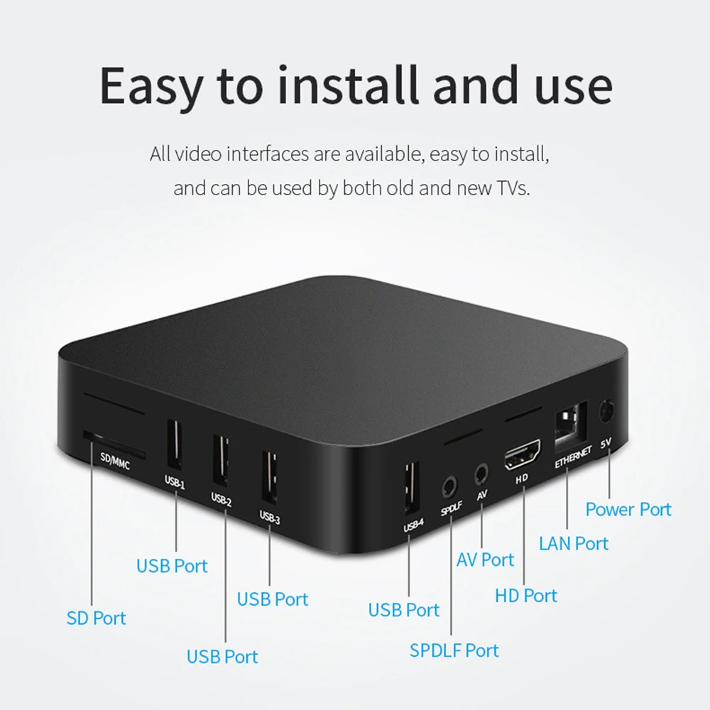 ТВ-приставка MXQ PRO Android 11 1 Amlogic S905L 4K 2 4 ГГц Wi-Fi 1080P |