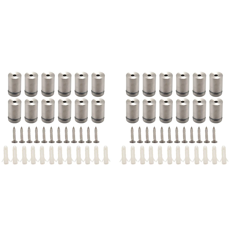 

24Pcs 3/4 X 1 Inch Sign Holders Standoff Screws Wall Standoff Holders Screws Mount