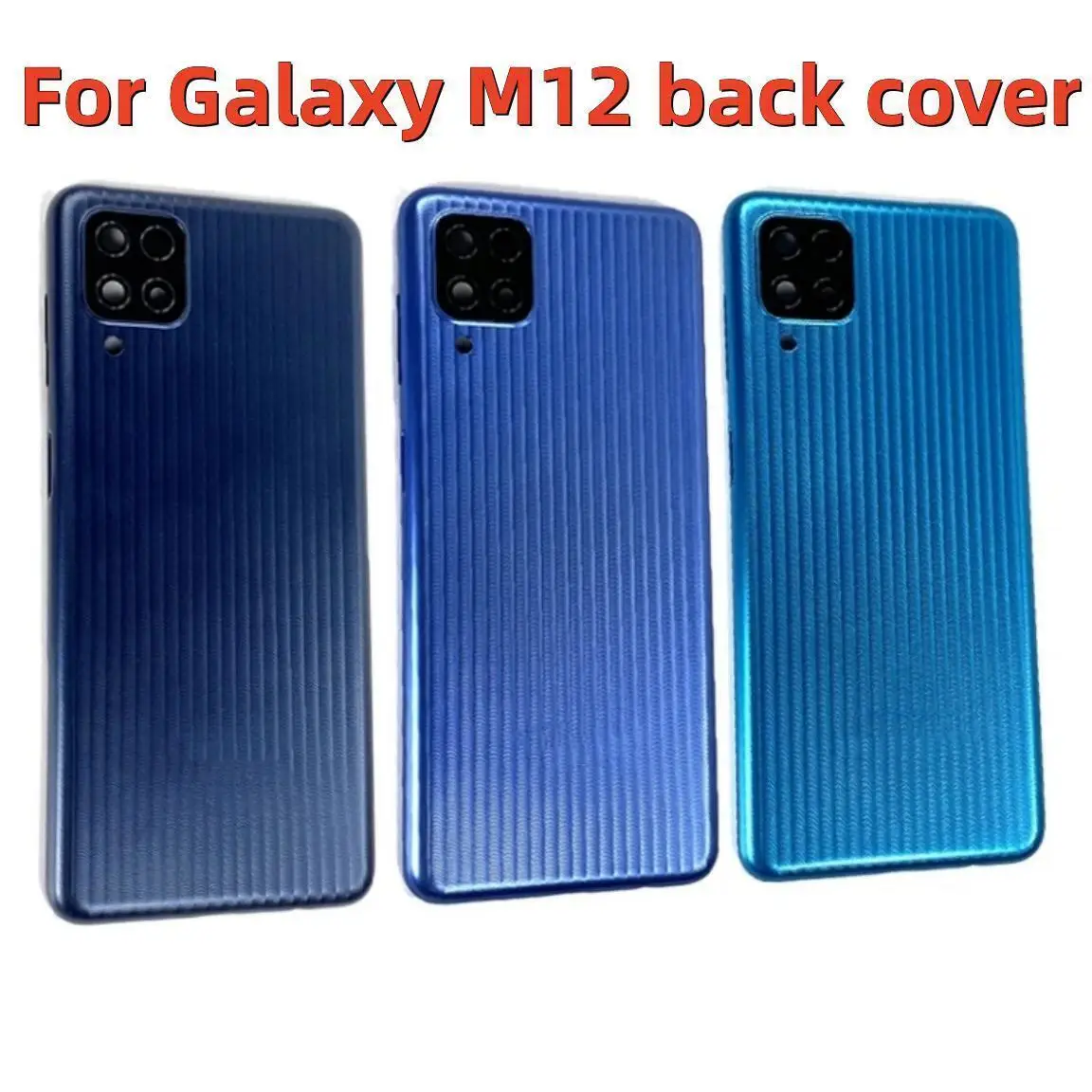 

Housing For Samsung Galaxy M12 M127 SM-M127F SM-M127G Back Battery Cover Rear Door Case Repair Parts with camera lens