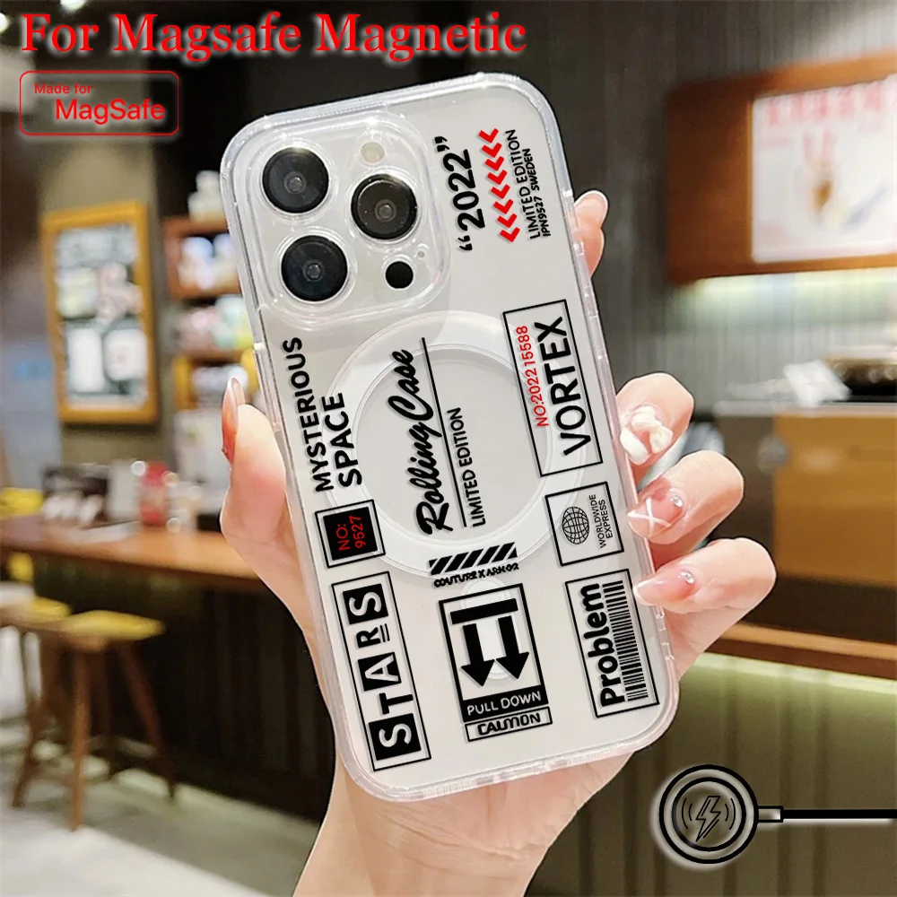 Магнитный чехол для телефона с этикетками со штрих-кодом Skinarma Japan Magsafe Samsung Galaxy S25