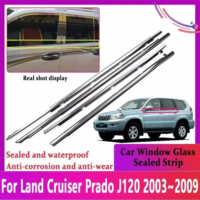 Автомобильное стекло для Toyota Land Cruiser Prado J120 2003 ~ 2009 Lexus GX470 FJ120 120 хромированная