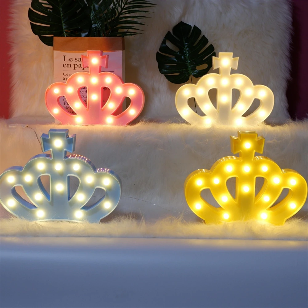

Crown Decoration LED Night Light Childrens Room Decoration Bedroom Christmas LED Modeling Lamp Creative Night Light Lamp Wedding
