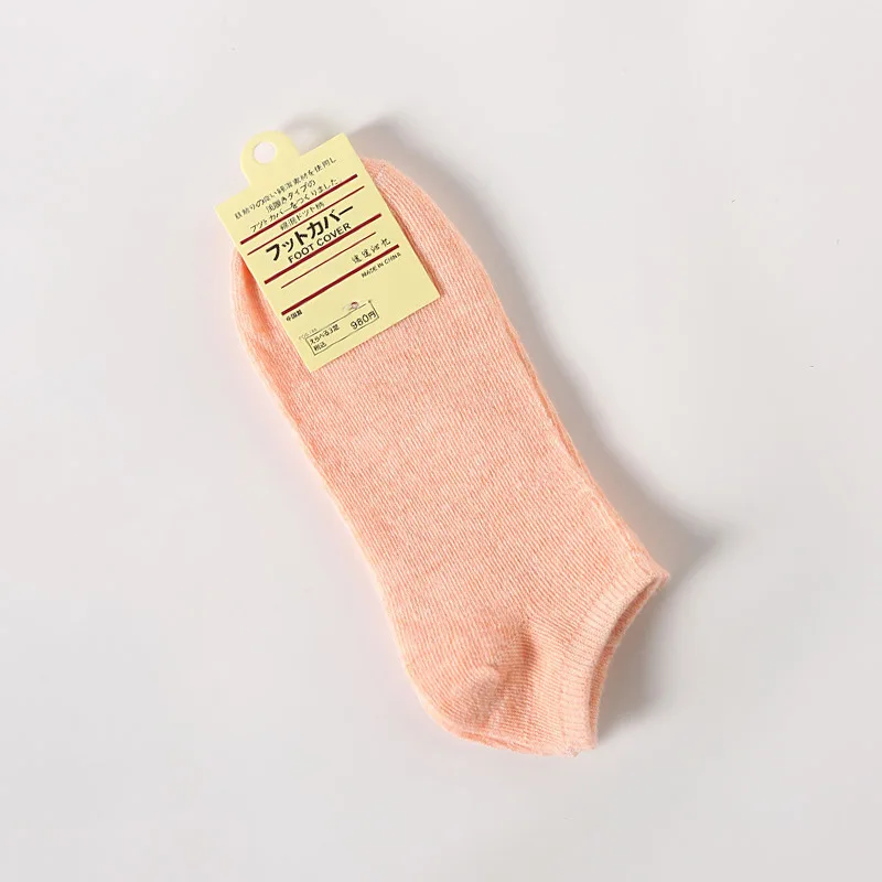 10Pairs Solid Cotton Women's Low Cut Socks Candy Color Couple Socks Macaron Plus Size Men Women Socks 10PCS/Set
