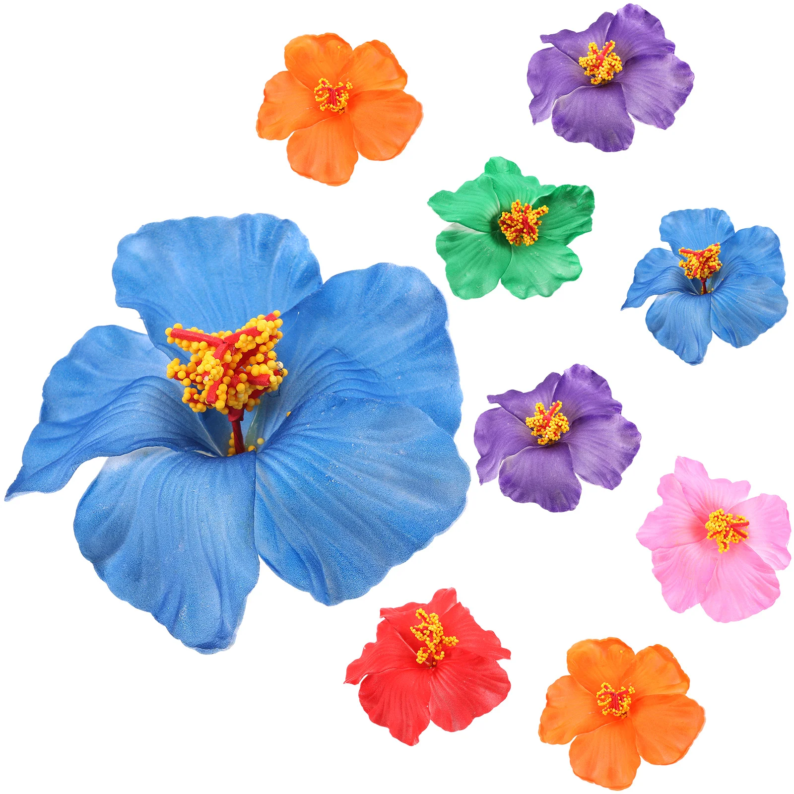 

9pcs Hawaii Women's Hair Clipss, Multicolor Plumeria Women's Hair Clipss Beach Women's Hair Clips for Wedding Party Favors