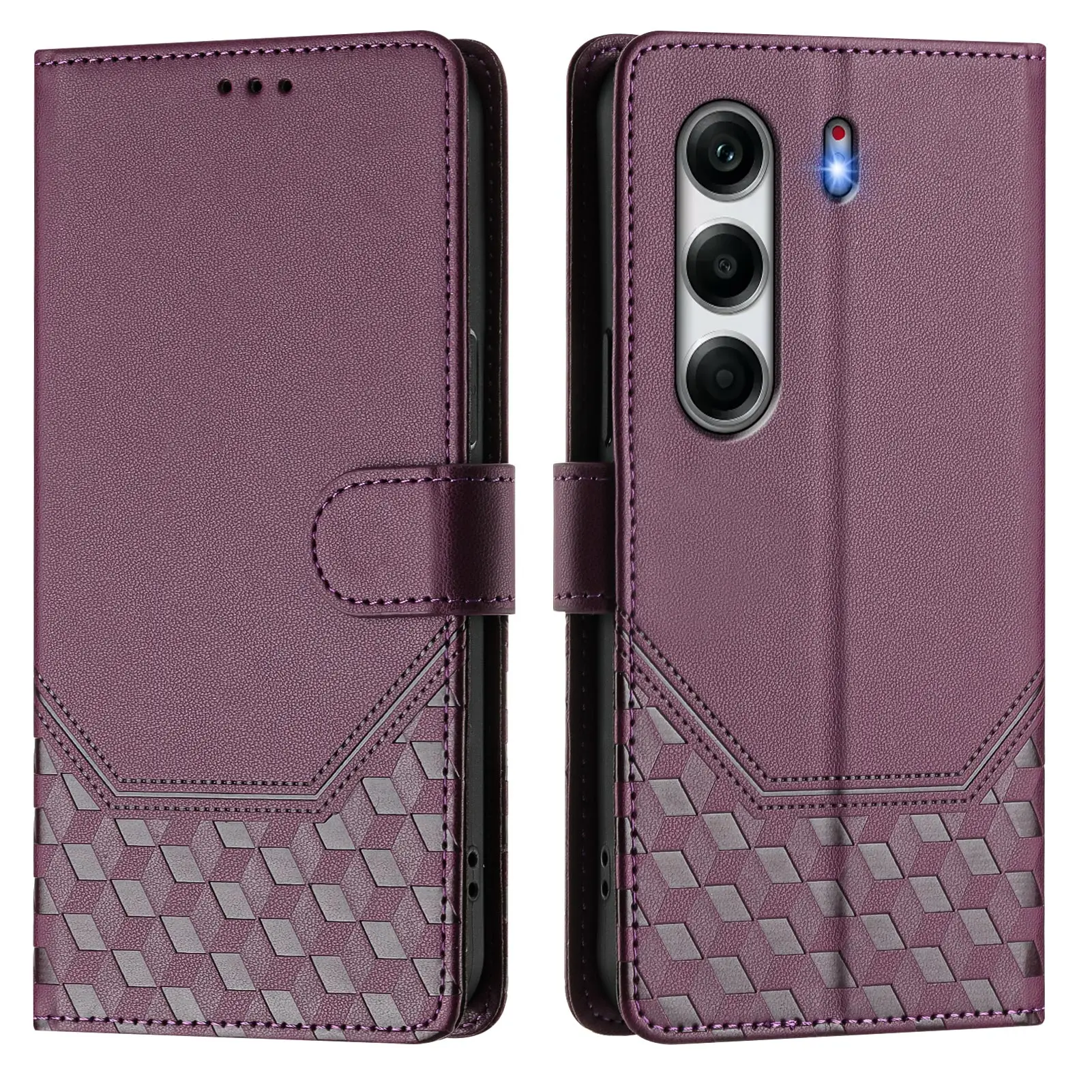 Фото Чехол-флип для Tecno Camon 40 Pro 5G / Tecno Camon 40 Premier / 40 Pro 4G Classic, кожаный, с тиснением, кошелек-бумажник, задняя крышка №5