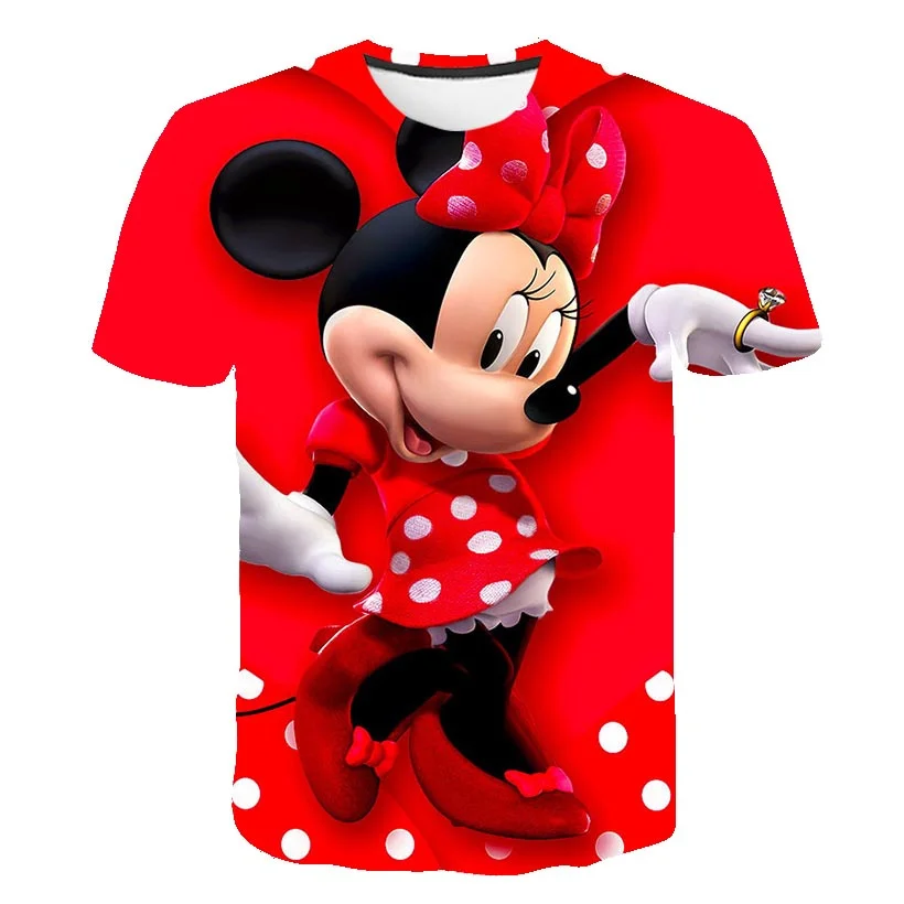 

Boys Girls Mickey Mouse T-Shirts Cartoon Printed Tops Tees Children's Short-sleeve Clothes for Summer Disney Series Kids Outfits