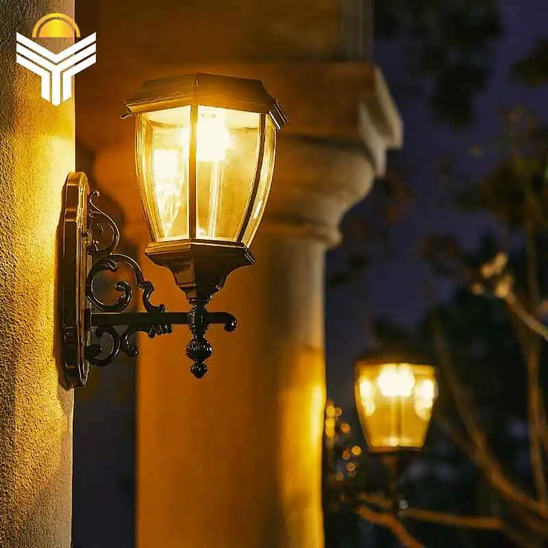 

Solar LED Light Outdoor Retro Wall Lamp Wall Sconce Lamp Outdoor Lighting Garden Lights Outdoor Balcony Terrace Waterproof IP55