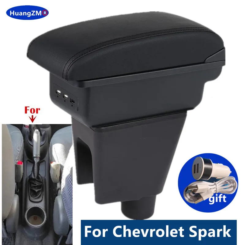 Chevrolet Spark 3 III Aveo T200 Кожаный/АБС-пластик Подлокотник Аксессуары Для Хранения Салона