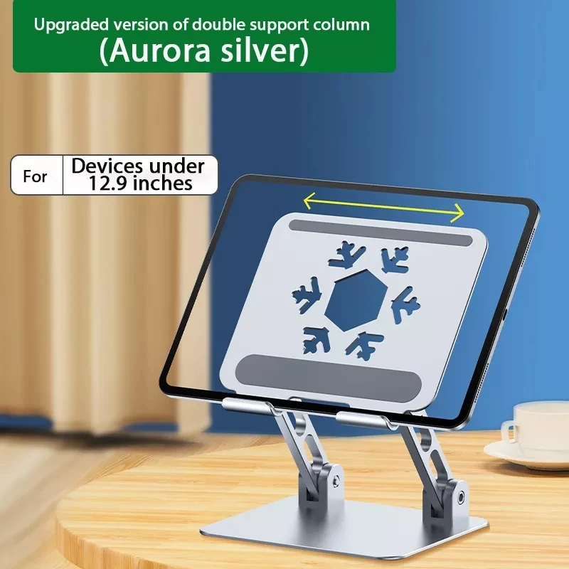 

New Aluminum Alloy Foldable Desk Tablet Phone Stand Metal Holder Portable Support For iPad Pro 12.9 Desktop Mount Bracket