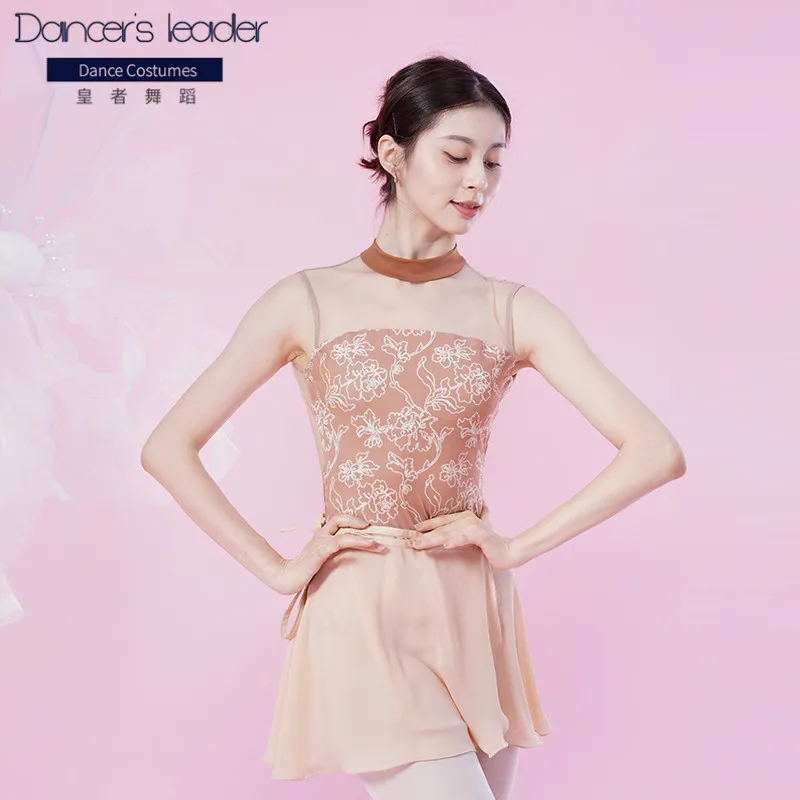 Купальник-стойка для взрослых с принтом балета танцев