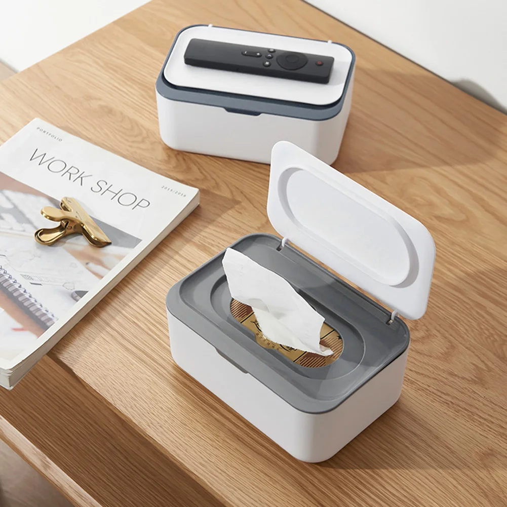 

Пластиковая коробка для салфеток, Пылезащитная коробка для хранения влажных салфеток с крышкой, портативный органайзер для дома