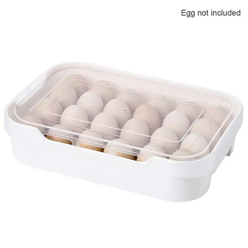 

Refrigerator Food Storage Dumpling Box 2 Layer Clear Storage Case Plastic Refrigerator Preservation Container Vegetable Holder