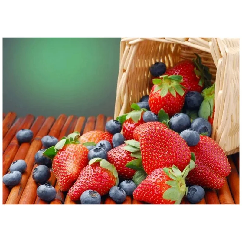 

Алмазная вышивка «сделай сам», круглая смола, алмазная вышивка, домашний декор стен (фрукты), 30x40 см