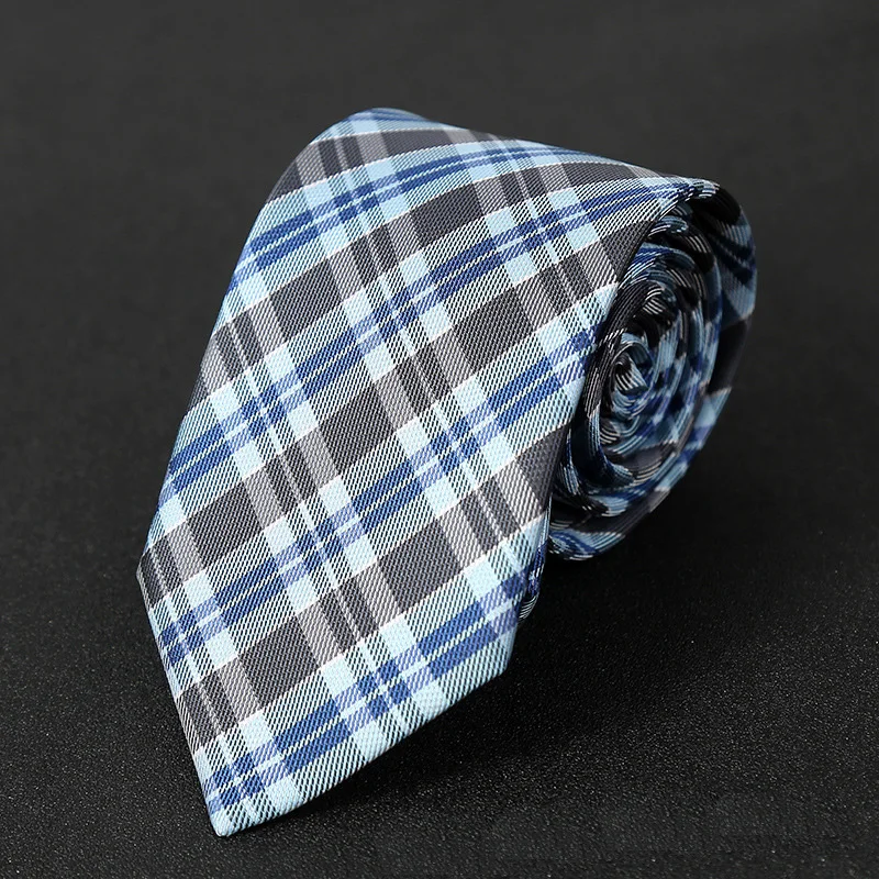 

Lattice Stripe Polyester Wedding Tie For Men Business Gift Men Recreational Dropshiping Designer Fashion Business Party NS224