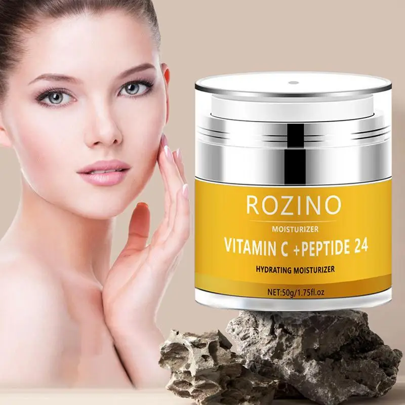 

Vitamin C Cream Brightening Moisturizing Face Cream Rejuvenating Organic Vitamin C Skin Care 1.75fl.oz For Glowing Skin Enhance