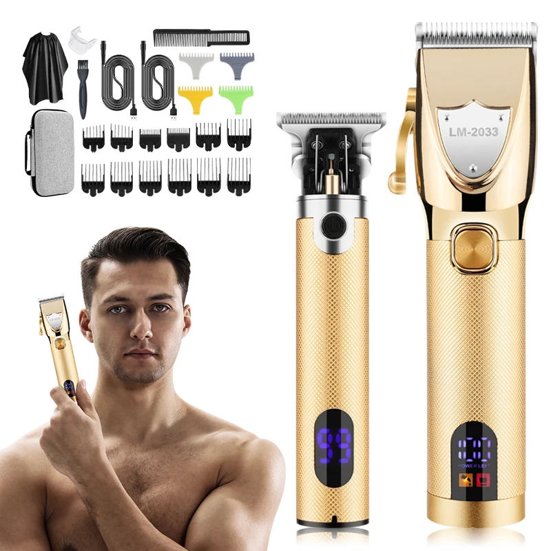LM2033 Professional Hair Clipper Set Barber Hair Salon Home Electric Barber Machine Men's Oil Head Carving Trimmer Shaver