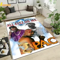 2PAC west coast rap rapper rapping fashion hip hop tupac Rugs Carpet For Living Room Bedroom Floor Mats Rug Large Non-slip Rug