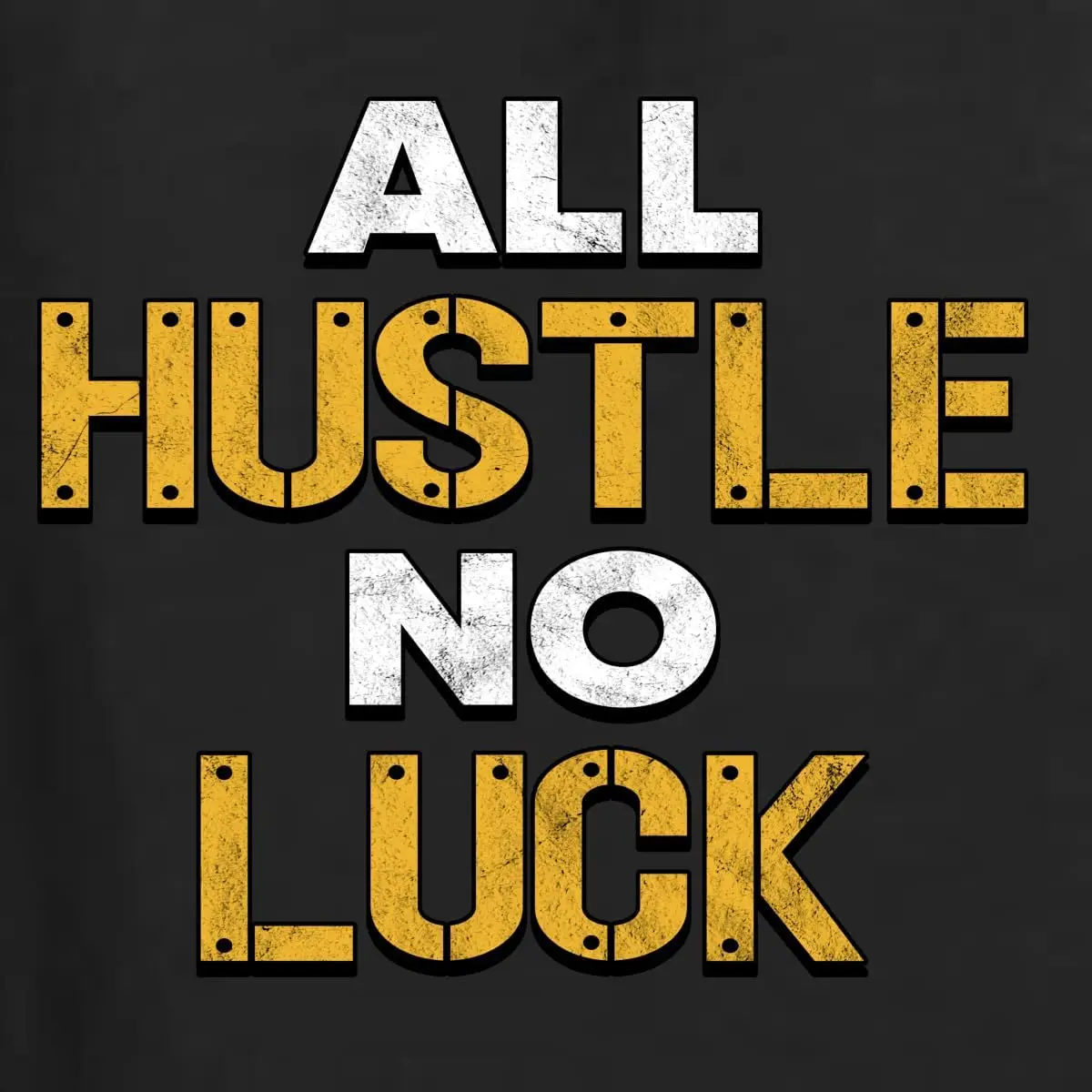 Мужская футболка All Hustle No Luck вдохновляющего спортзала/тренировок