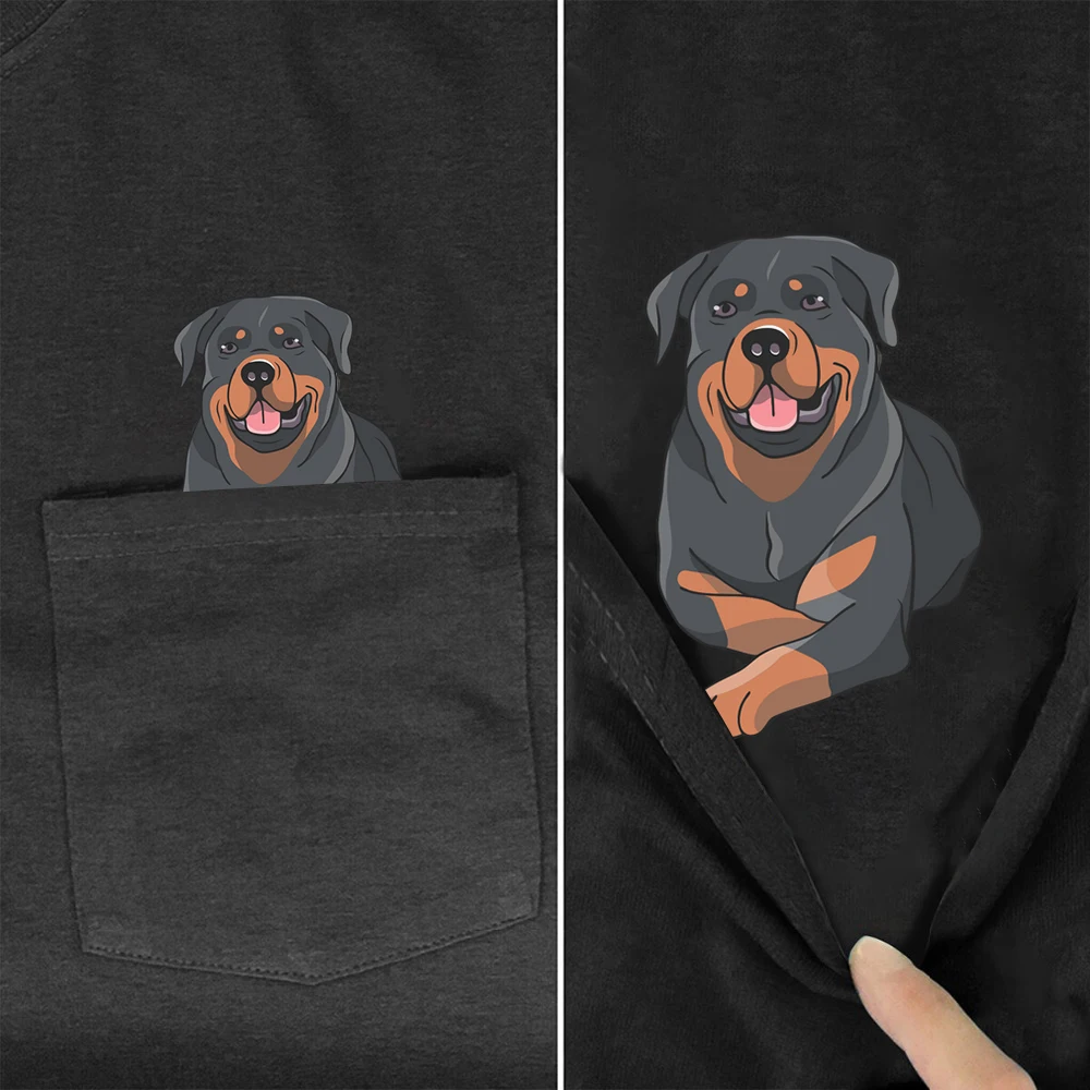 CLOOCL модные хлопковые футболки с забавными животными собаками Ротвейлер