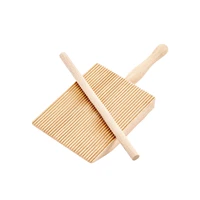 pasta board solid wood gnocchi paddle with garganelli stick spaghetti macaroni gnocchi board for create authentic homemade pa