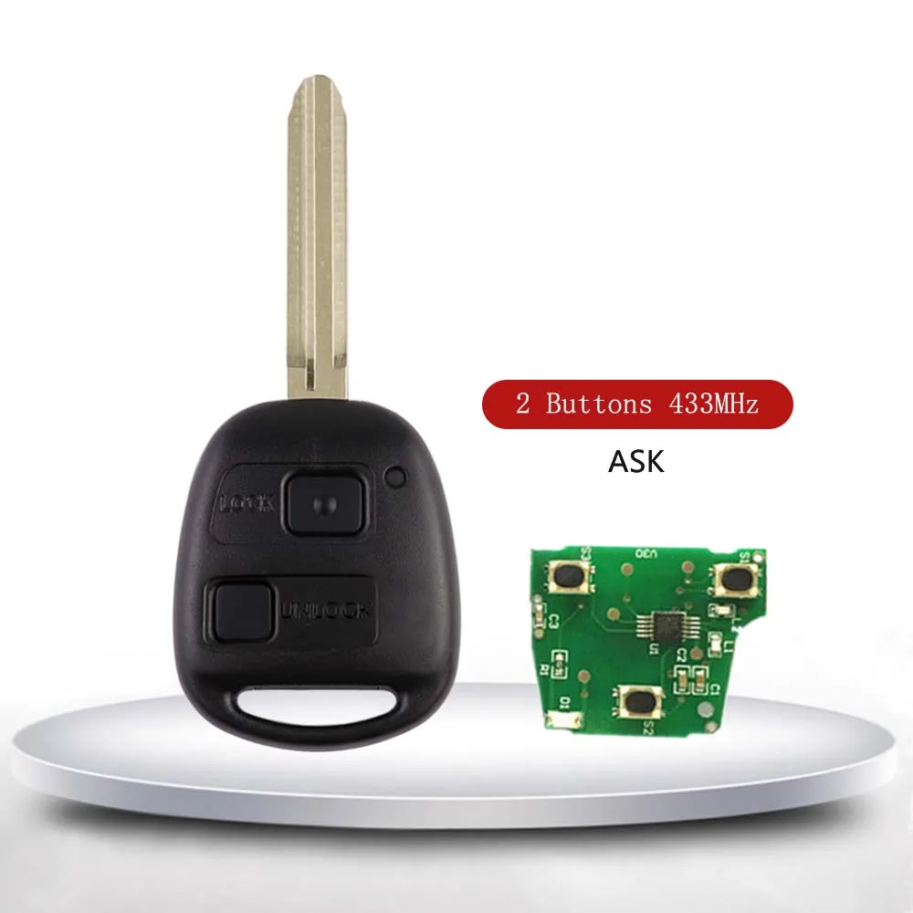 

YIQIXIN 315/433 МГц для Toyota Smart Key для Camry Land Cruser 120 Prado 2/3 кнопка Avensis Kluger Tarago RAV4 4D67/4D68/4C чип