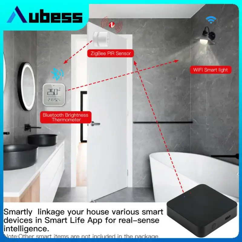 

Многорежимный шлюз Smart Life App Zigbee 3,0 сетчатый концентратор дистанционное управление Умный шлюз через Alexa Google Home Голосовое управление
