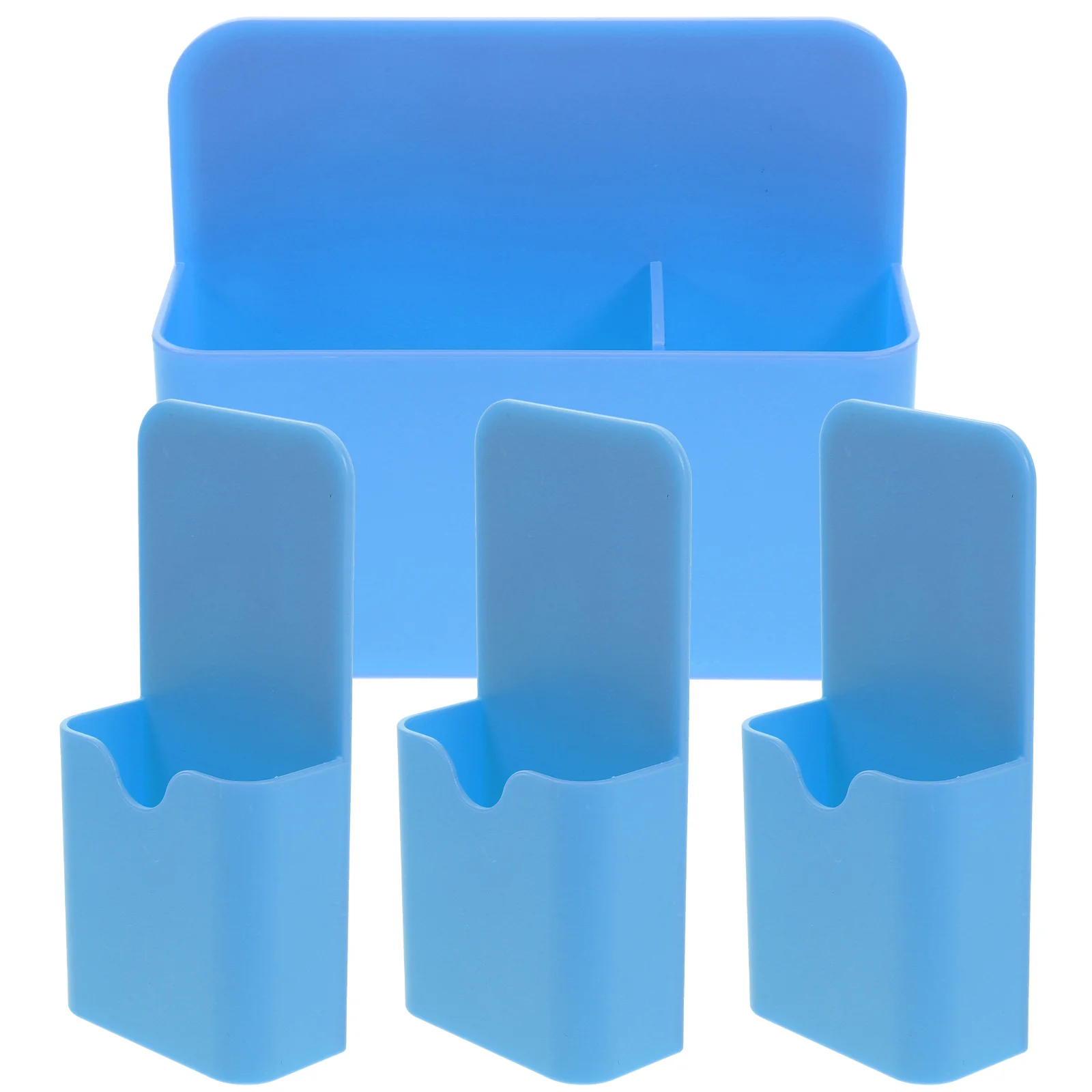 

4 Pcs Blackboard Pen Holder Storage Box Office Chalk Pencils Magnetic Marker Refrigerator