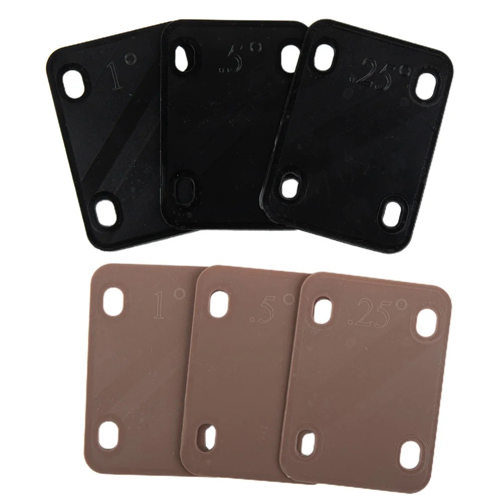 

3Pcs Electric Guitar Neck Shims 0.25 0.5 Reinforcement Connecting Plate For Guitar BASS Neck Body Square Plate Guitar Accessorie