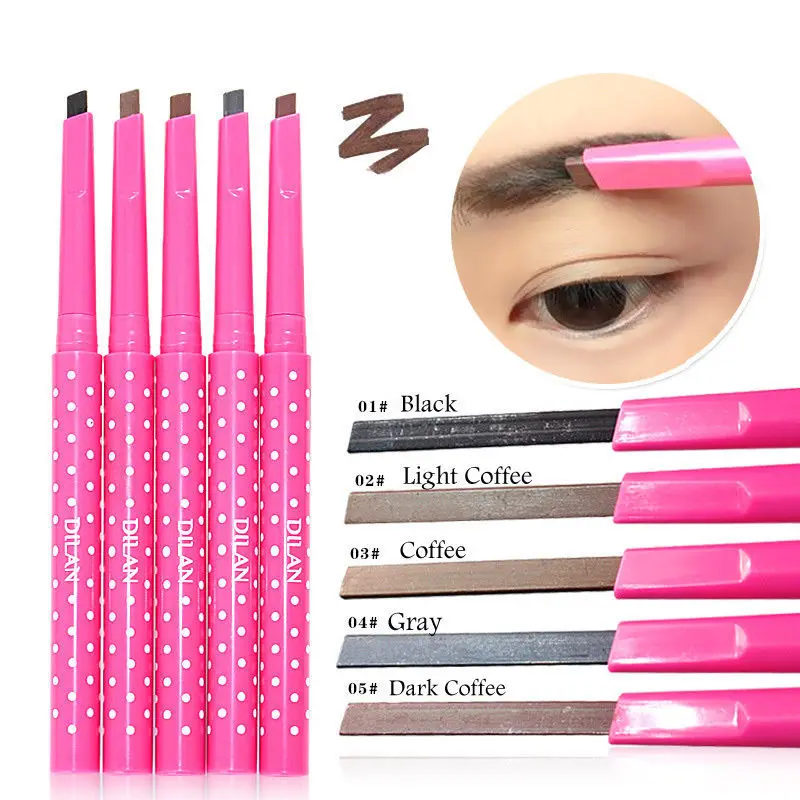 

Women Ladies Waterproof Brown Eyebrow Pencil Eye Brow Liner Pen Powder Shaper Makeup Tool 5 colors maquillajes para mujer