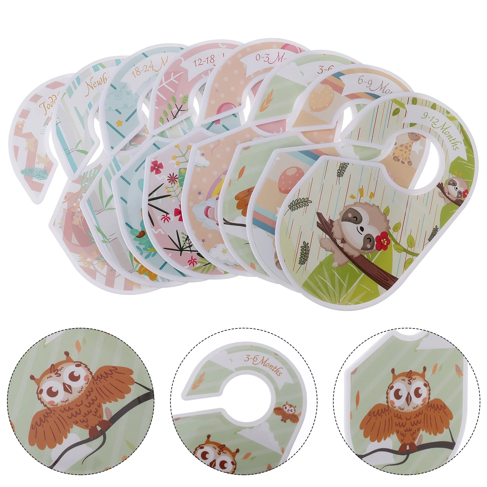 

Dividers Baby Closet Clothing Size Divider Rack Clothes Hanger Nursery Hangers Separator Infant Organizer Wardrobediy Partition