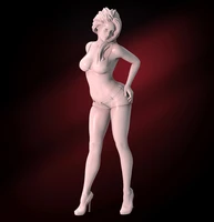 124 75mm 118 100mm resin model kits sexy beauty girl unpainted no color rw 167
