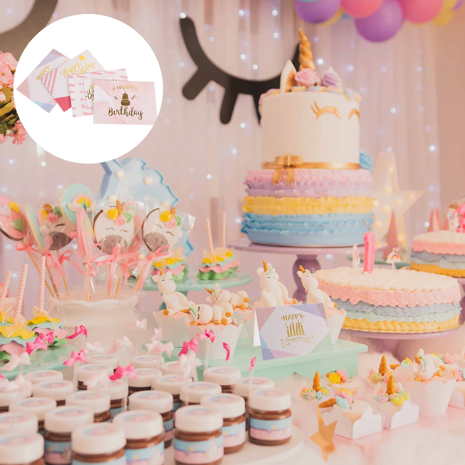 

40 шт., поздравительные открытки на день рождения