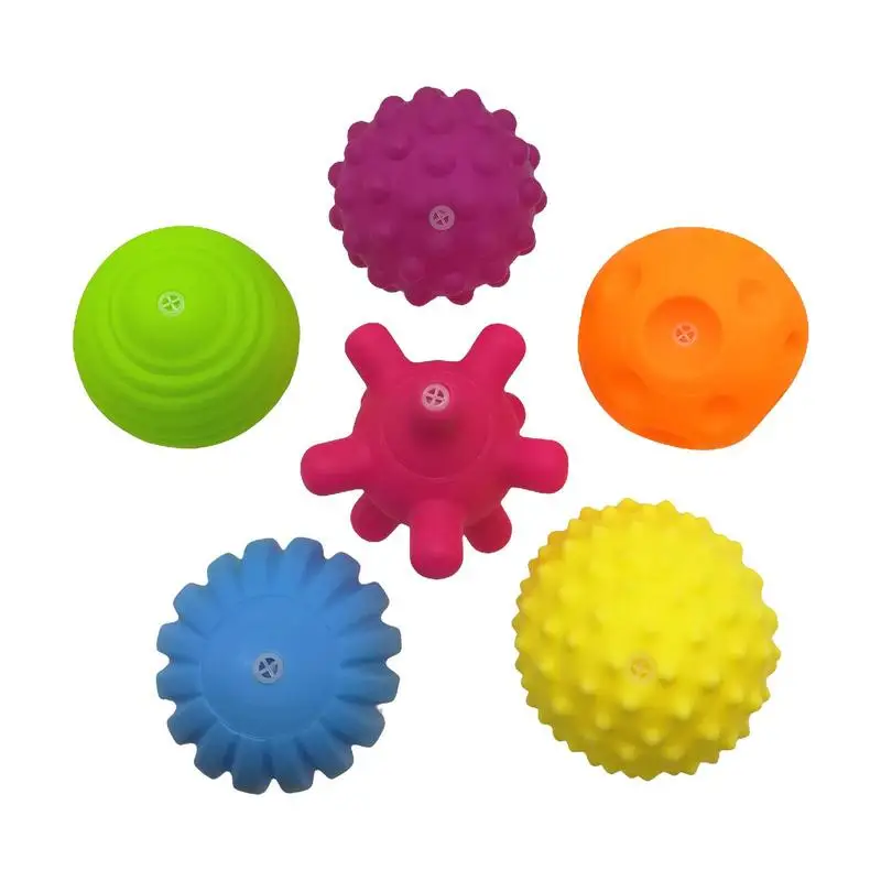

Sensory Balls For Baby Textured Multi Ball Set With Bright Color Textured Multi Baby Balls Gift Sets Baby Grip Balls Squish Toys