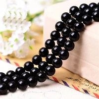 imitation natural black onyx beads imitation obsidian round beads loose beads black frosted jewelry accessories diy bracelets