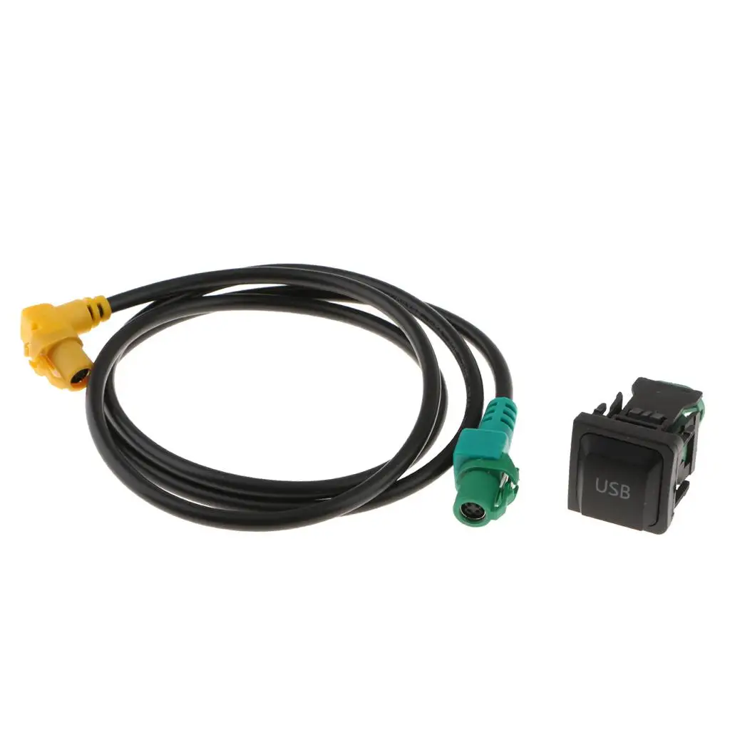Разъем интерфейса переключателя USB + жгут проводов для VW Golf MK6 Jetta MK5 RCD 510 |