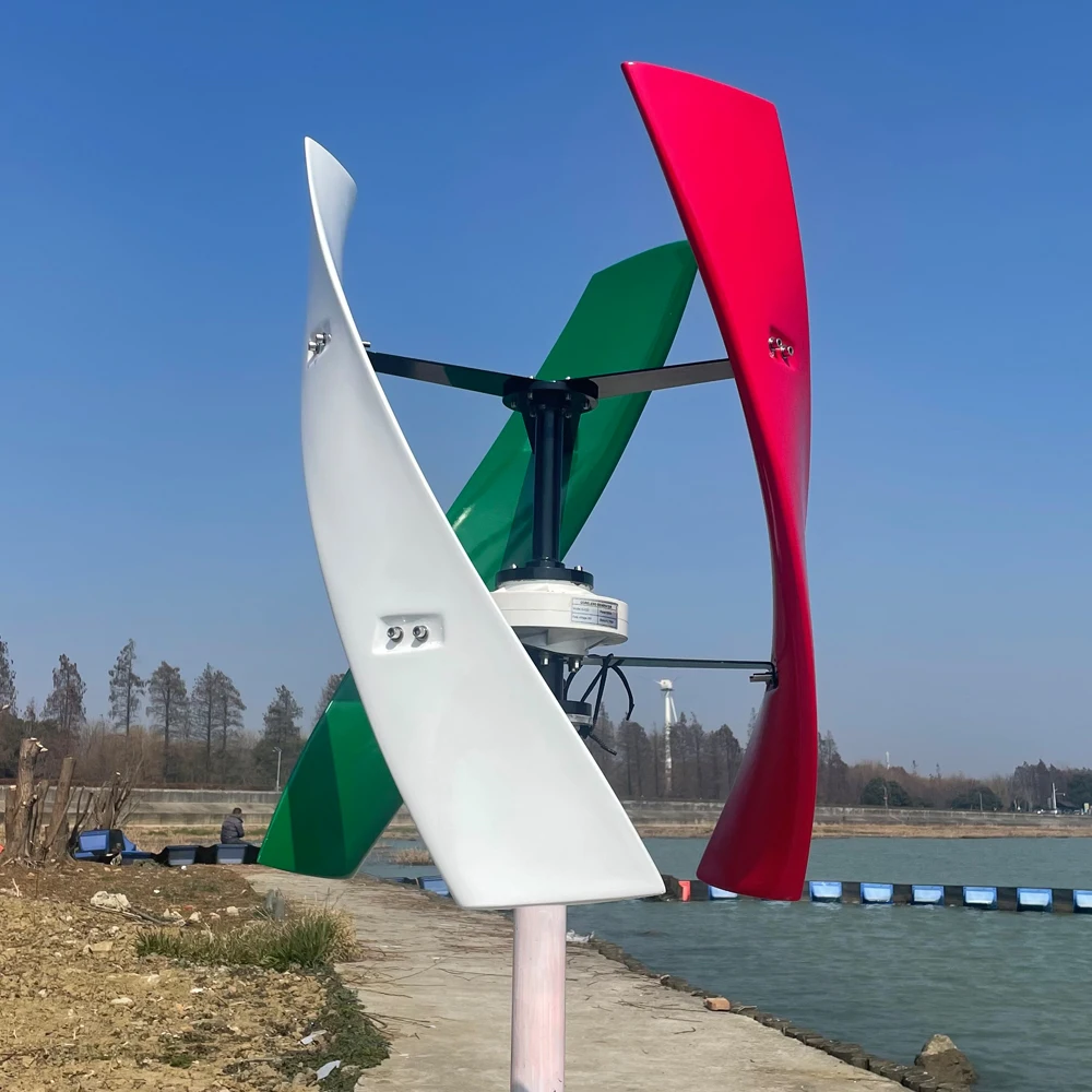 Высококачественный материал домашняя Вертикальная ось ветрогенератор турбины 8
