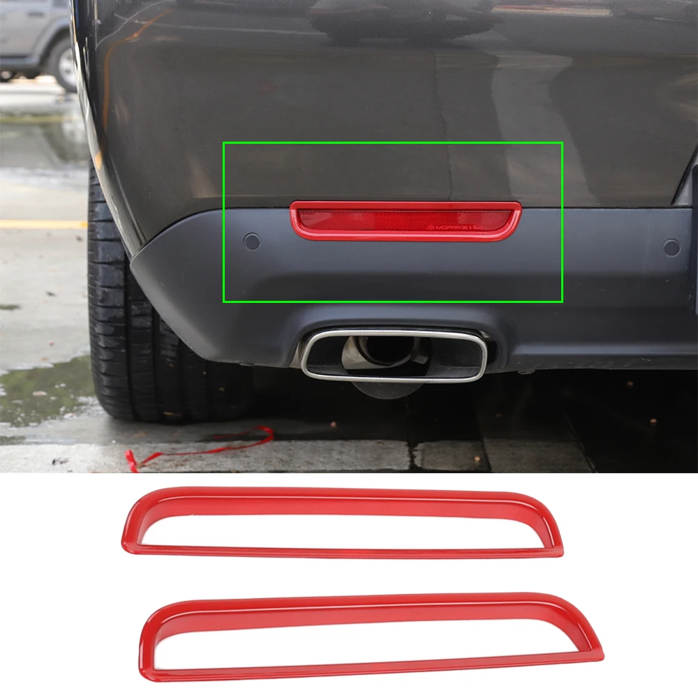 

Car Rear Fog Light Lamp Decoration Cover Stick for Dodge Challenger 2015 2016 2017 2018 2019 2020 2021 2022 Exterior Accessories